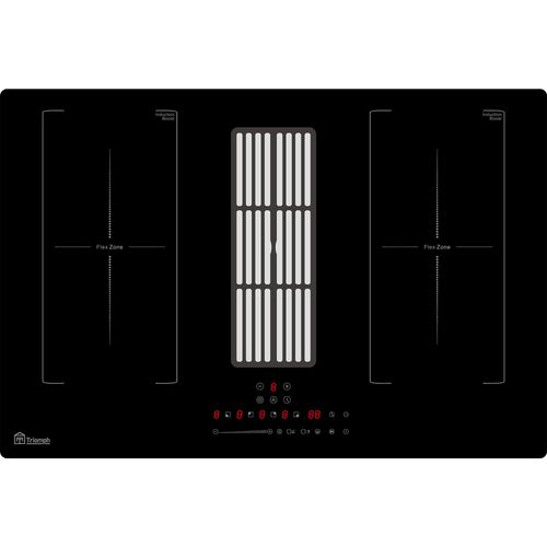 Triomph Plaque De Cuisson Induction Avec Hotte Intégrée Trcpida8000b 77cm 2 Zones + 2 Flexizone