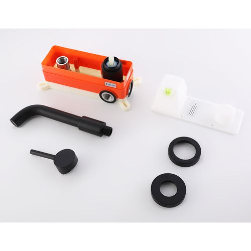 Robinet Mitigeur De Lavabo Encastré Muro Noir Mat