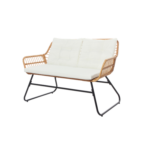 Grenade - Salon De Jardin Bas Effet Rotin 4 Places