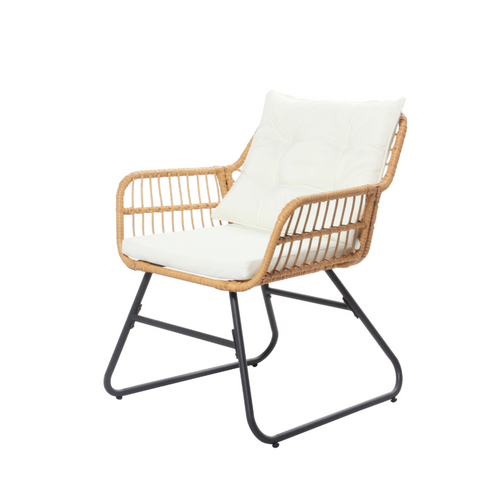 Grenade - Salon De Jardin Bas Effet Rotin 4 Places