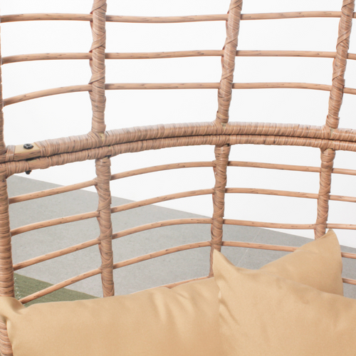 Jane - Fauteuil Sur Pied Effet Rotin