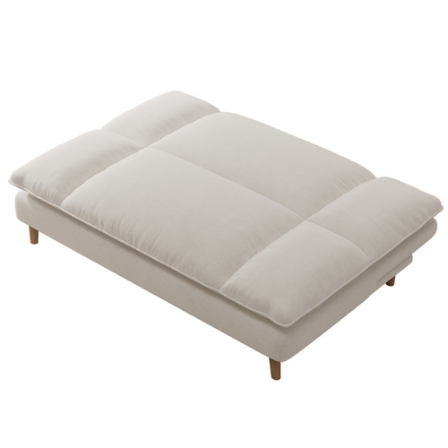 Vasco - Canapé Convertible 3 Places En Tissu Beige