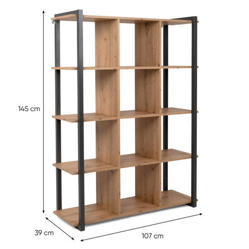 Kotor - Meuble à Étagères Style Industriel
