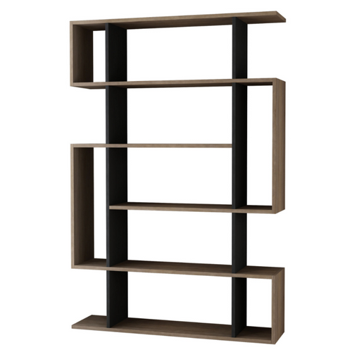 Kirja - Meuble à Étagères Bois Et Anthracite