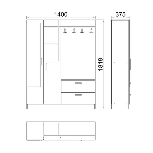 Anka - Meuble D'entrée Design Style Scandinave