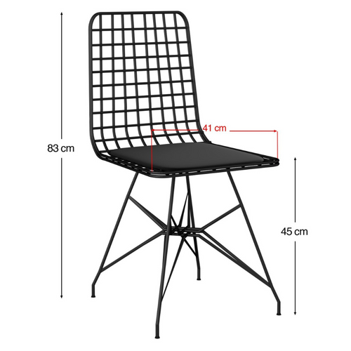 Ensemble Repas Table Et Chaises Industriel Bois Et Noir Square