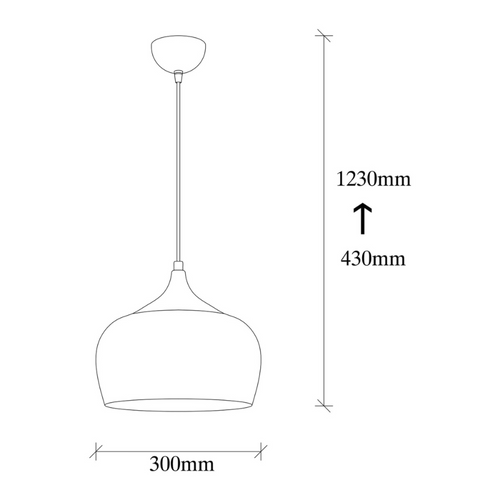 Camille - Suspension Dorée En Métal