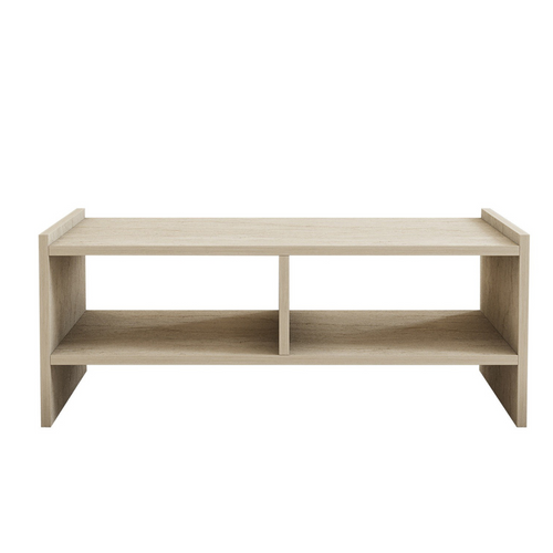 Albin - Table Basse En Bois Effet Pierre - 2 Niches