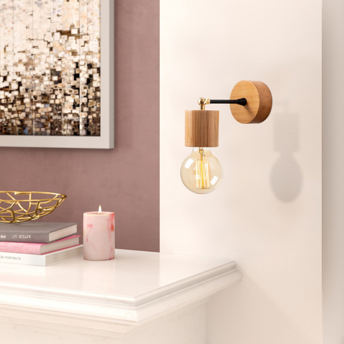 Sonia - Lampe Murale Design En Bois