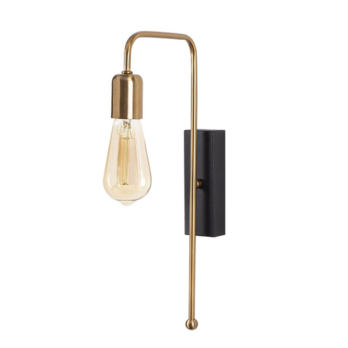 Jeanne - Applique Murale Noire Et Dorée