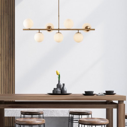 Victoire - Suspension Dorée 7 Lampes