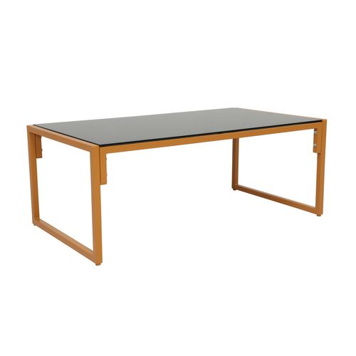 Rabat - Salon De Jardin 5 Places Contemporain Marron Et Coussins Beiges