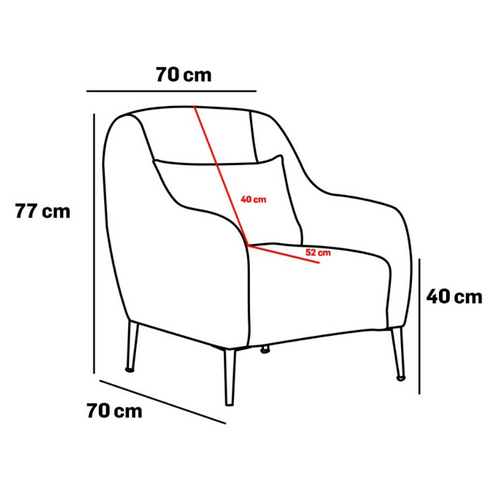 Negan - Fauteuil Blanc - Pieds Dorés