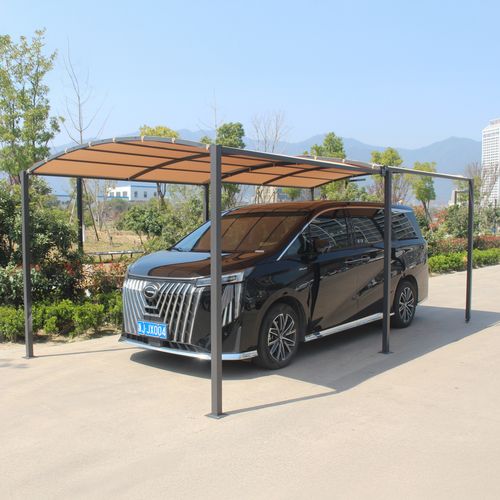 Icaria - Pergola Coulissante Extensible Et Carport 9m² Jusqu'à 16m² Gris Et Beige