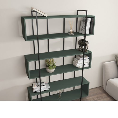 Luli - Bibliothèque Contemporaine Vert 180cm