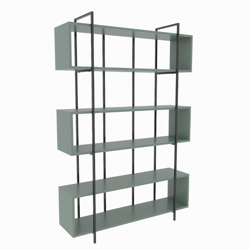 Luli - Bibliothèque Contemporaine Vert 180cm