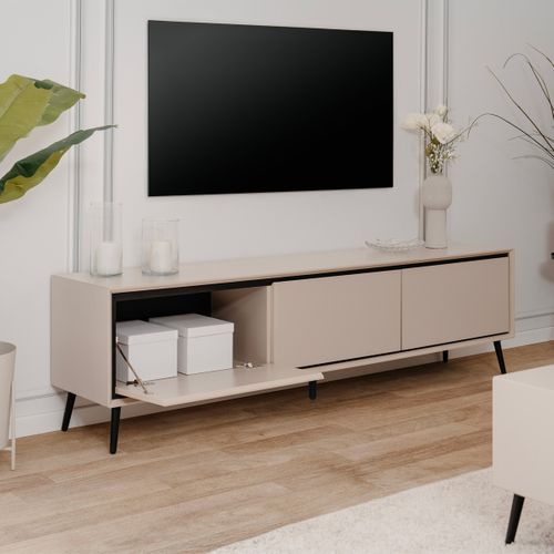 Meuble TV 3 Portes Cappuccino - Aris