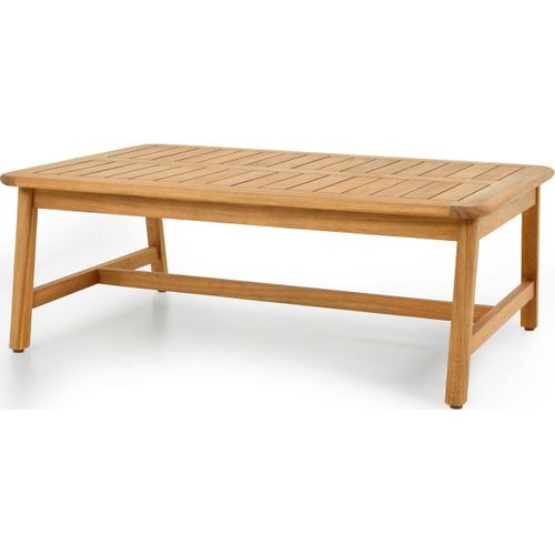 Salon De Jardin 2 Places En Bois Fsc - 2 Fauteuils Et Table Basse - Symi