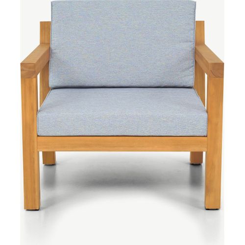 Salon De Jardin 4 Places En Bois Fsc - 4 Fauteuils Et Table Basse - Palau