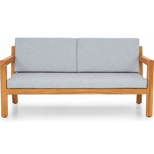 Salon De Jardin 4 Places En Bois Fsc - Canapé 2 Pl., 2 Fauteuils Et Table Basse - Palau