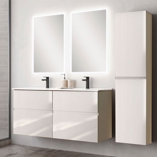 Ensemble Meuble Vasque Niza Az 120cm Blanc Laqué