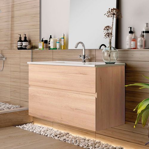 Ensemble Meuble Vasque Niza Az 80cm Roble Collet