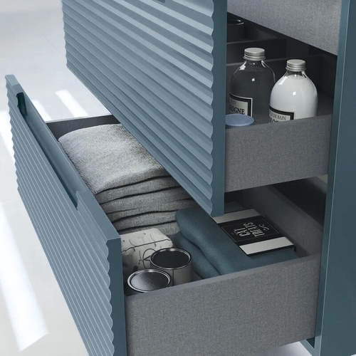 Ensemble Meuble Kyoto Bleu Navy +  Vasque Céramique Ada  120cm