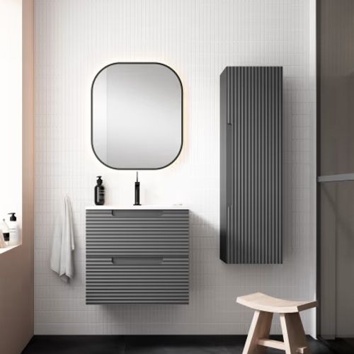 Ensemble Meuble Kyoto Ceniza +  Vasque Céramique Ada  80cm