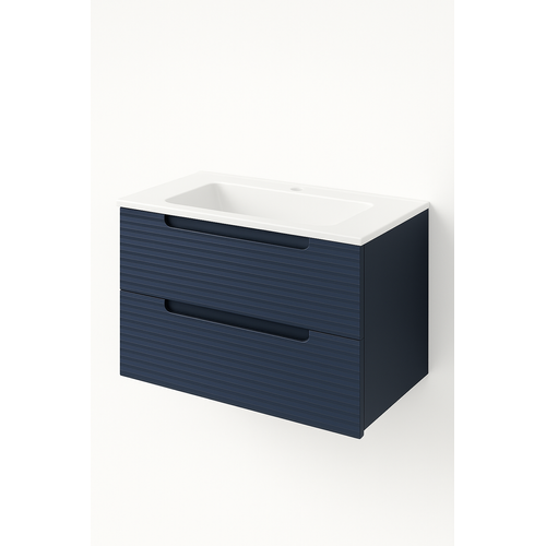Ensemble Meuble Kyoto Navy + Vasque Céramique Ada 80cm