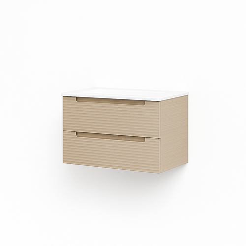 Ensemble Meuble Kyoto Cotton +  Vasque Céramique Ada  60cm