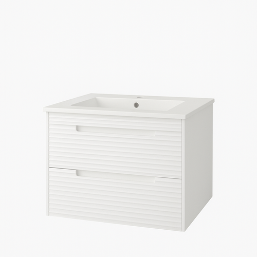 Ensemble Meuble Kyoto Blanc + Vasque Céramique Ada 60cm