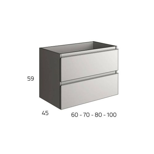 Ensemble Meuble De Salle De Bains Inglet 70cm Blanc Laqué