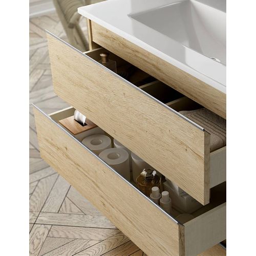 Ensemble Meuble De Salle De Bains Inglet 60cm Bambu