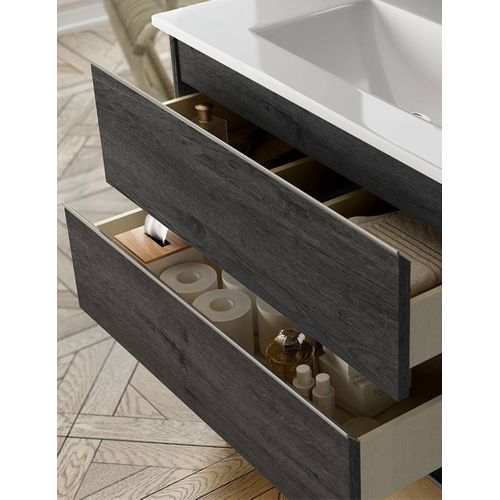 Ensemble Meuble De Salle De Bains Inglet 60cm Ebony