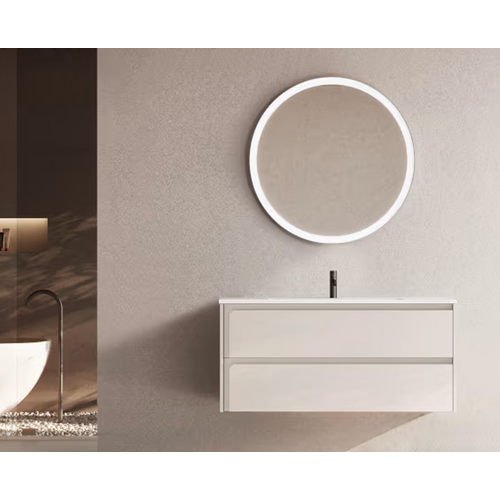 Ensemble Meuble Indico Cotton + Vasque Céramique Flat 100cm