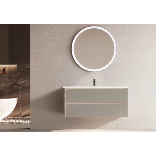 Ensemble Meuble Indico Quarzo/hêtre+ Vasque Céramique Flat 100cm