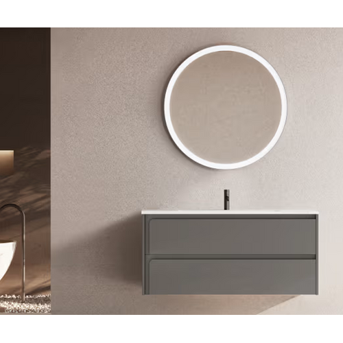 Ensemble Meuble Indico Gris Ceniza + Vasque Céramique Flat 100cm