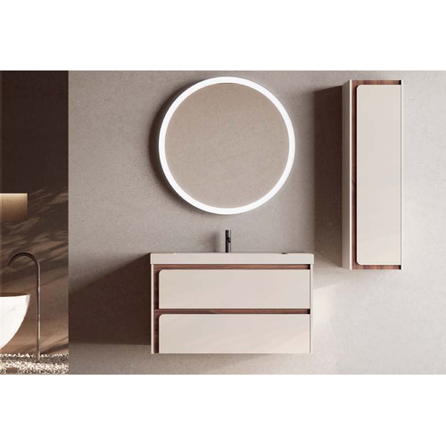 Ensemble Meuble Indico Cotton/valenti + Vasque Céramique Flat 100cm