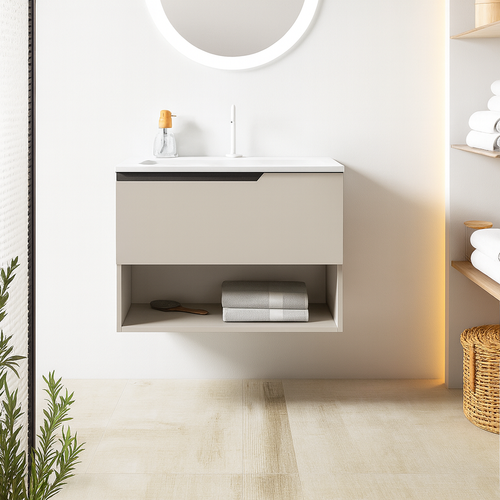 Ensemble Meuble Eleven + Vasque Céramique Flat 100cm Cotton