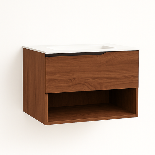 Ensemble Meuble Eleven + Vasque Céramique Flat 80cm Valenti