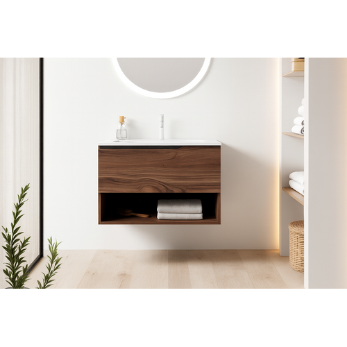 Ensemble Meuble Eleven + Vasque Céramique Flat 60cm Valenti