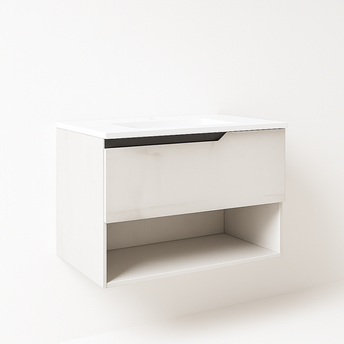 Ensemble Meuble Eleven + Vasque Céramique Flat 60cm Abedul