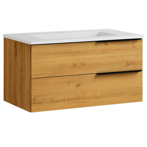 Ensemble Meuble Vasque Black Triskel Couleur Chêne 80cm