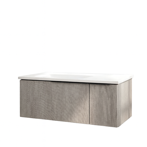 Ensemble Meuble Vasque Black Helsinki 100cm Stone Rock