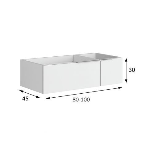 Ensemble Meuble Vasque Black Helsinki 100cm Marmol