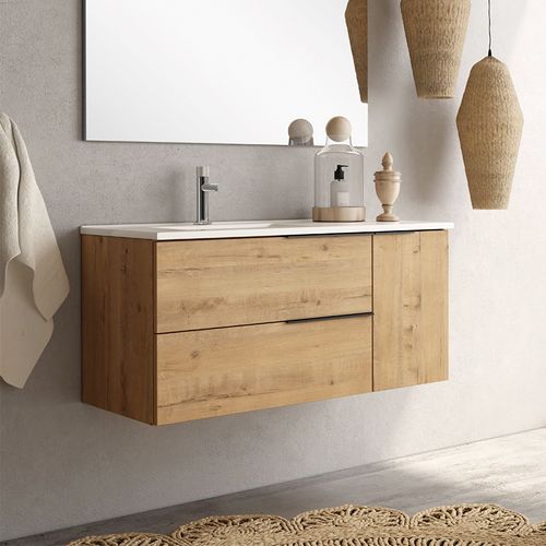 Ensemble Meuble Vasque Black Capri 120cm Roble Ostipo