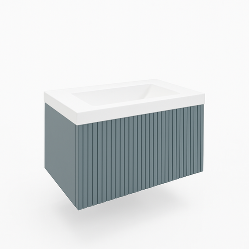 Ensemble Meuble Bari + Vasque Céramique Flat - 60cm Avio