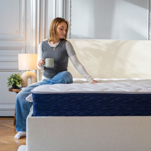 Matelas Mousse LUMEA ONE 140x200cm Accueil Mémoire De Forme Épais. 16cm