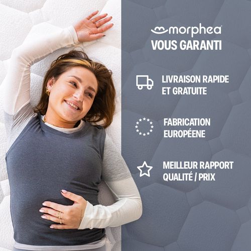 Matelas Mousse LUMEA ONE PLUS 160x200cm Accueil Mémoire De Forme Épais. 20cm