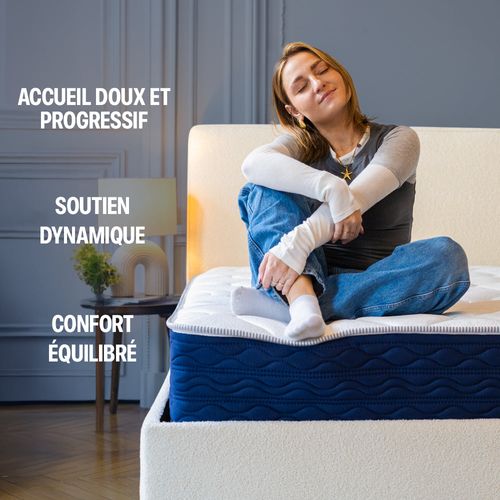 Matelas Hybride 180x200 cm Lumea Infinite Accueil Mémoire De Forme Épais. 25cm
